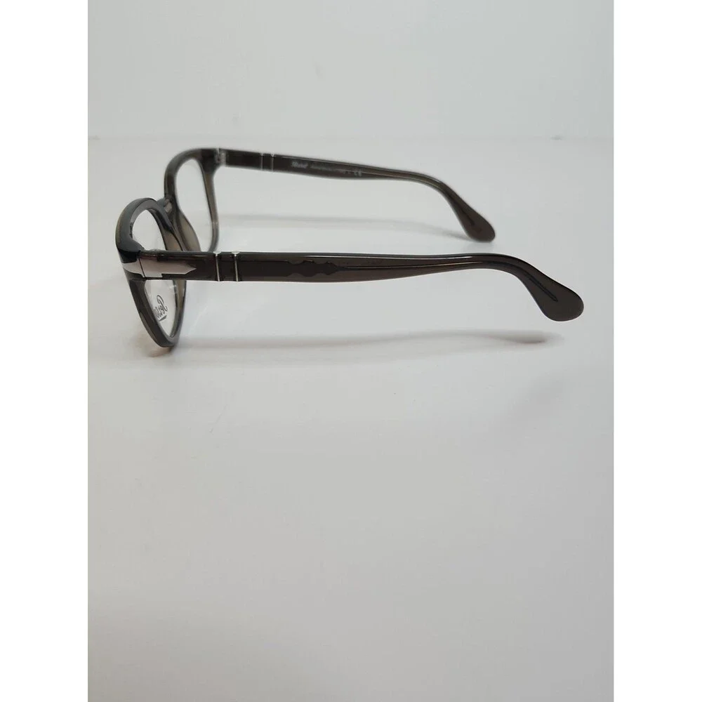 Persol 0PO 3263V 1103 Gray/Clear Round Men's Eyeglasses 50-21-145 w/ Case